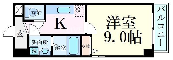 ビレイユ眞英烏丸五条の物件間取画像