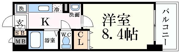 ヴィヴァーチェ四条大宮の物件間取画像