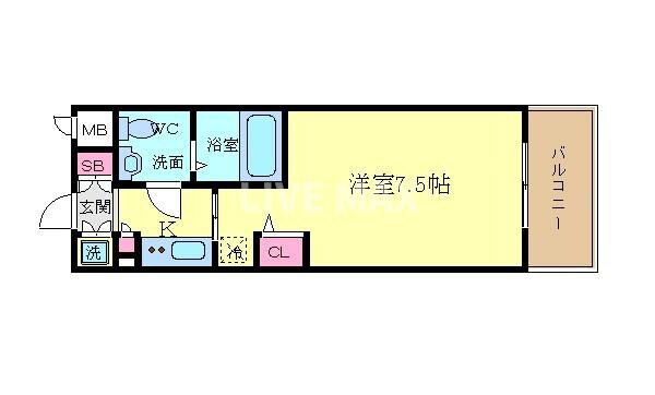 ベラジオ四条烏丸の物件間取画像