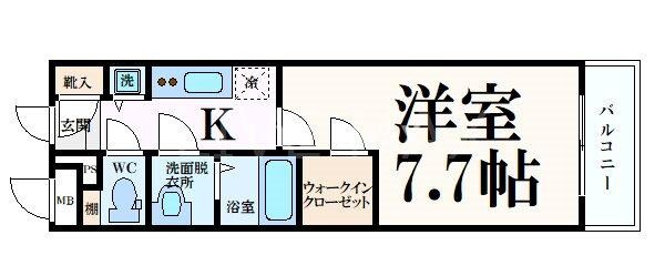 エスプレイス京都駅ウエストの物件間取画像