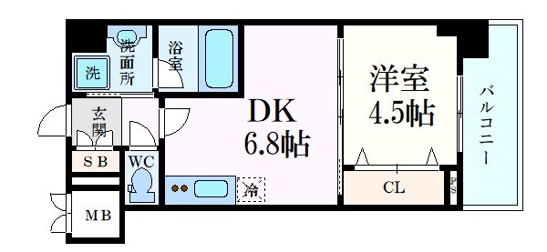 ベラジオ京都烏丸十条Ⅱの物件間取画像