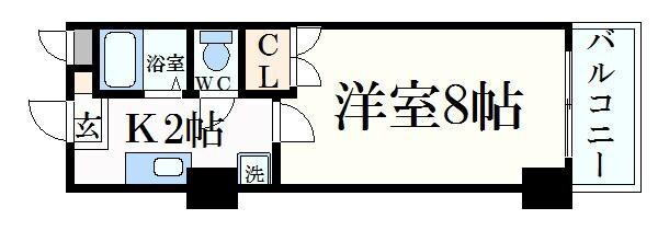コモドエスペシオ勝山の物件間取画像