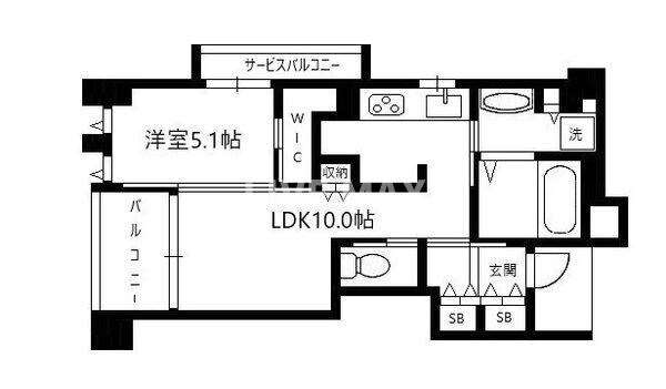 プレサンスロジェ京都烏丸五条の物件間取画像