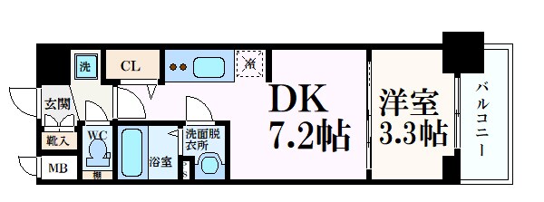 プレサンス　THE　KYOTO 東福寺WESTの物件間取画像