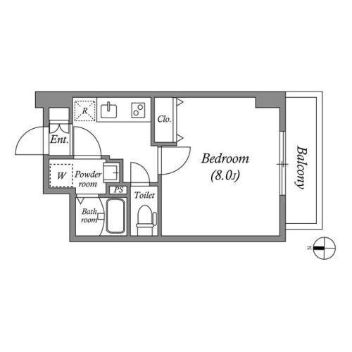 アドバンス京都アクィラの物件間取画像