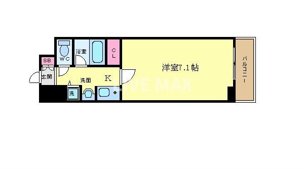 ベラジオ五条烏丸の物件間取画像