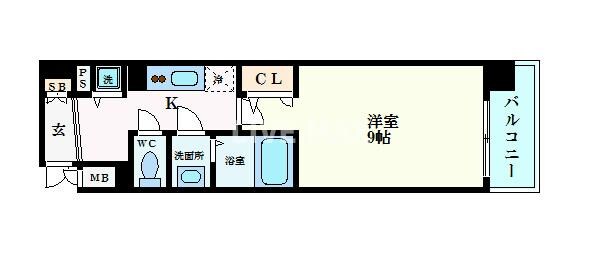 プレサンス京都四条大宮の物件間取画像