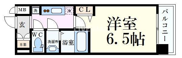 プレサンス京都二条京華の物件間取画像
