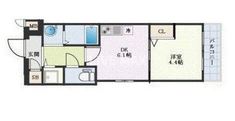 ベラジオワールドアイ京都円町の物件間取画像