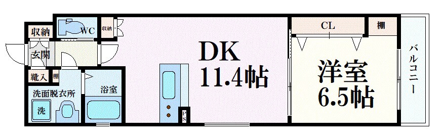 スミレスタ烏丸五条の物件間取画像