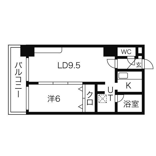 パークヒルズOM中央12の物件間取画像