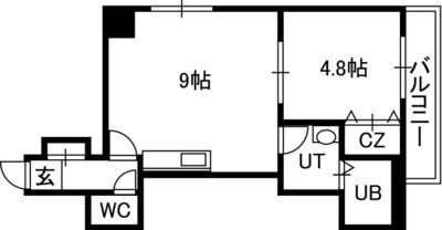 Ａｚｚｕｒｒｉ　Ｇａｒｄｅｎ山鼻の物件間取画像