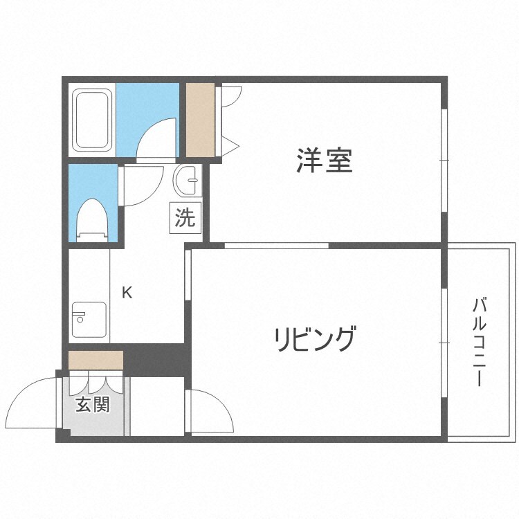 コンフォリア北三条の物件間取画像