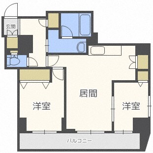 レジディア大通公園の物件間取画像