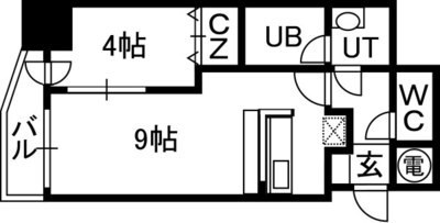 アルファタワー札幌南4条の物件間取画像
