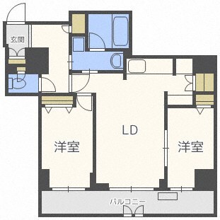 レジディア大通公園の物件間取画像