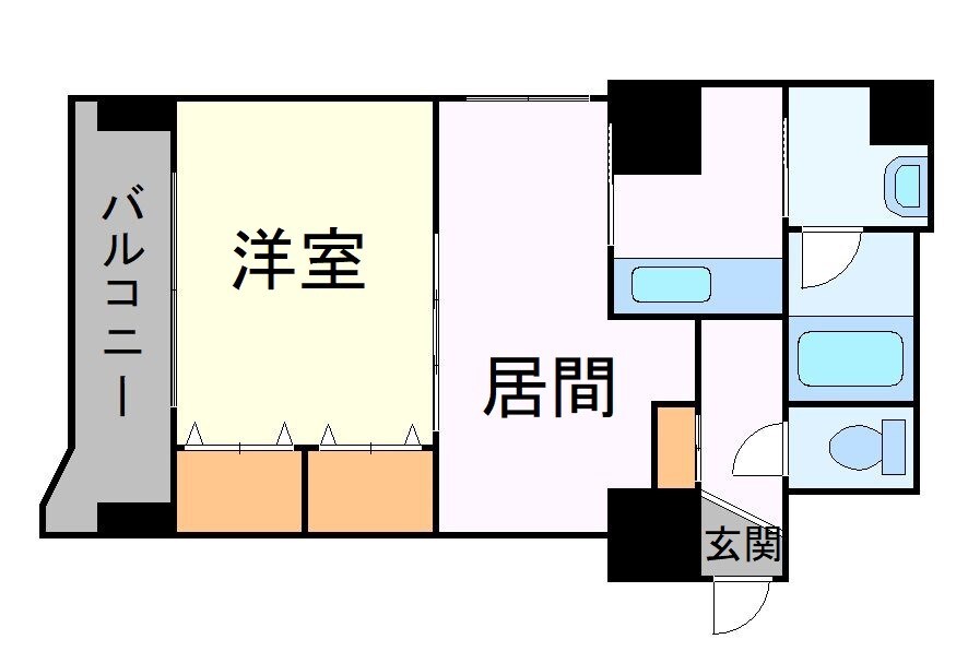 デュ　アンジュ北円山の物件間取画像