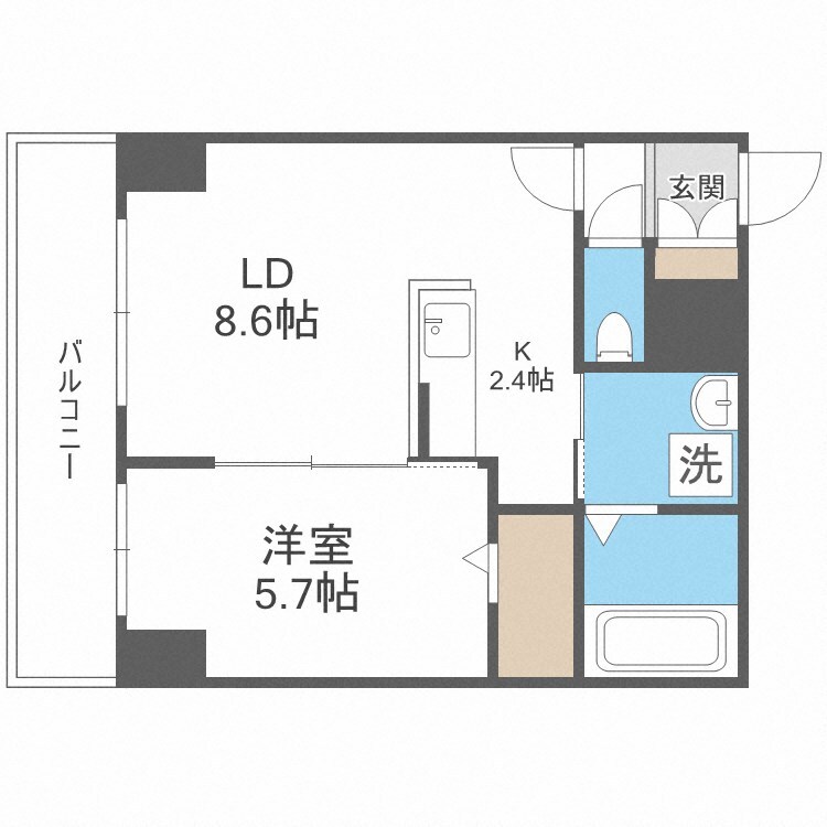 レゾ札幌の物件間取画像