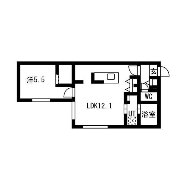 Gloire(グロワール)　仮)GA-S8W12MSの物件間取画像