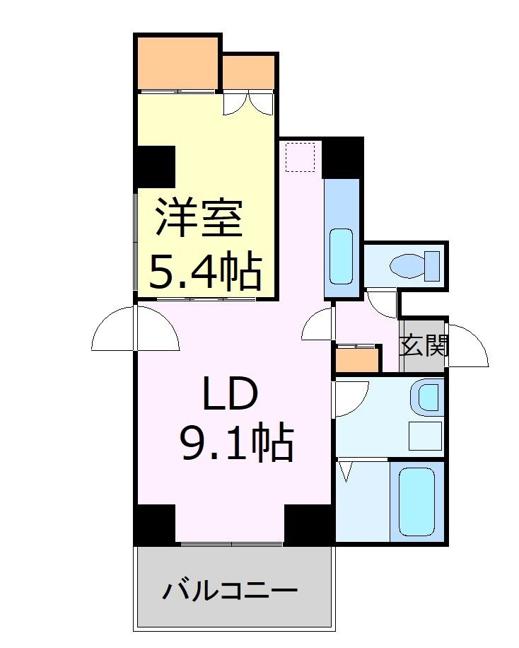 ＫＮ南１条マンションの物件間取画像