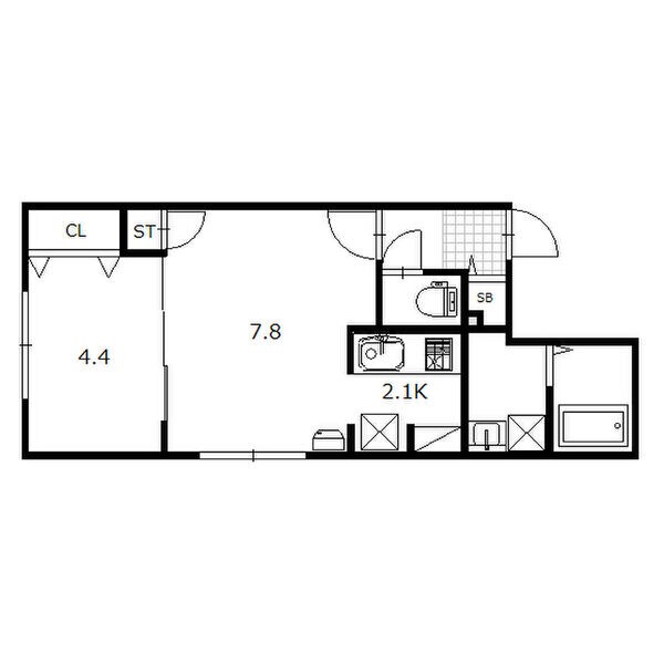 ラシュレN15の物件間取画像