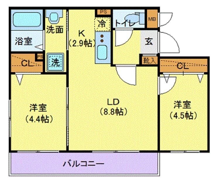 ALBA GRANDE麻生の物件間取画像