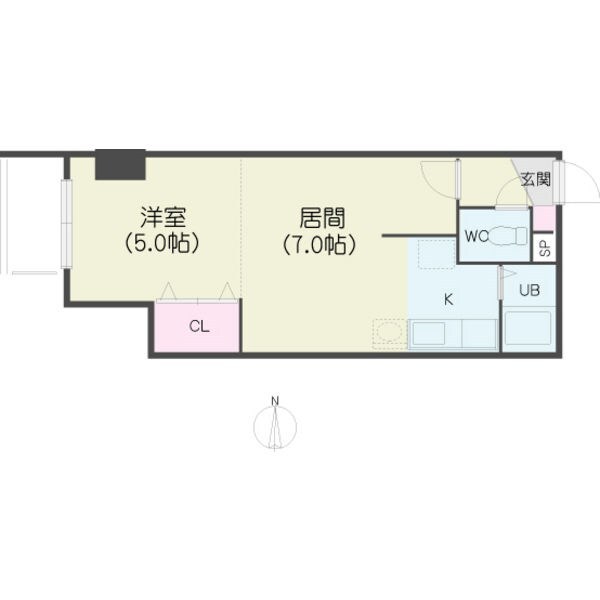 パークヒルズ中央411の物件間取画像
