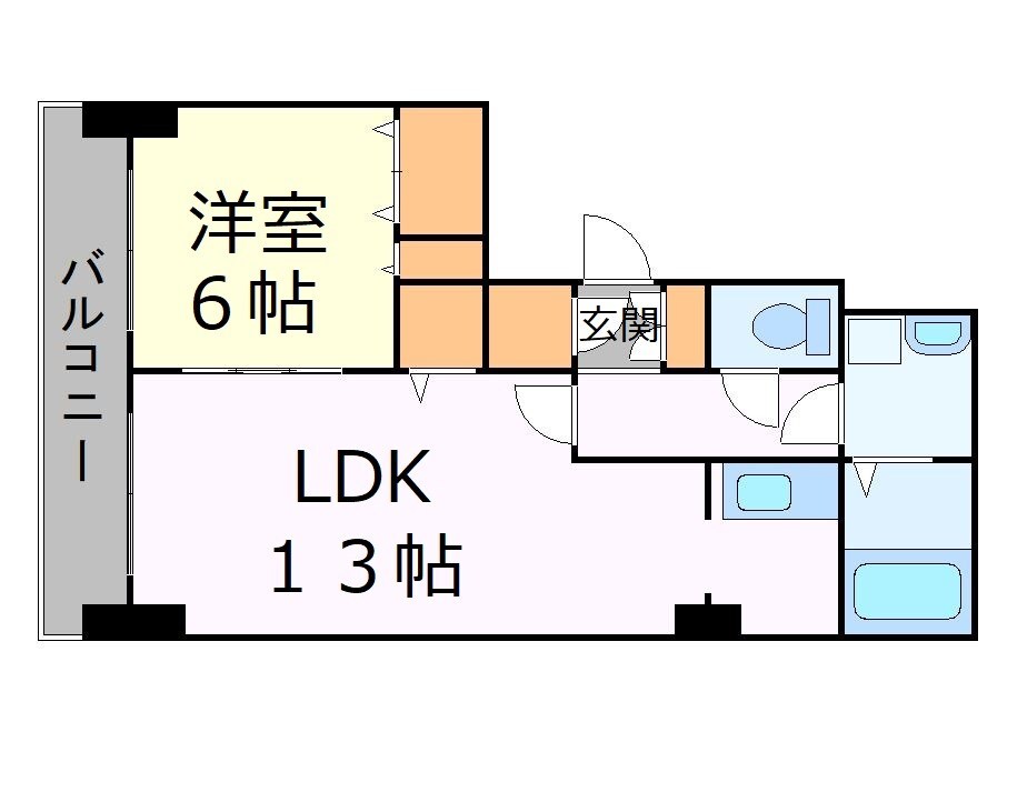 ティアラタワー中島倶楽部の物件間取画像