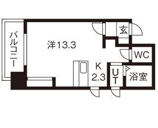 ＡＬＭＯＳＴ１８の物件間取画像