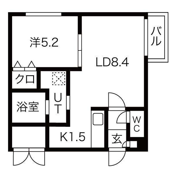 アルシオーネN4の物件間取画像