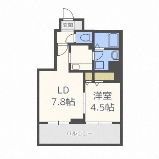 レジディア北２条イーストIIの物件間取画像