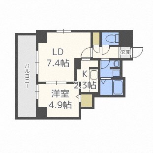 レジディア北２条イーストIIの物件間取画像
