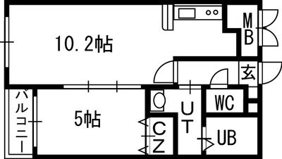 クラッセ円山　EASTの物件間取画像