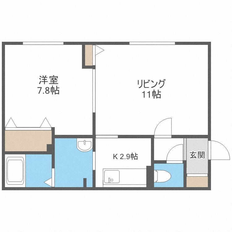 西１８丁目駅 徒歩23分 3階の物件間取画像