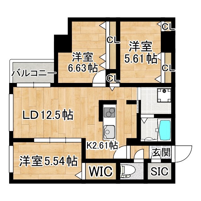 ＭＯＤＥＮＡ　ＳＩＡＮの物件間取画像