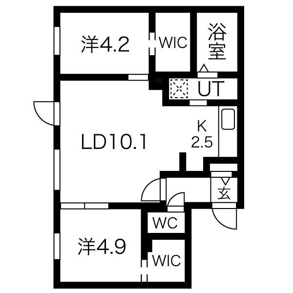 NOVA北円山（ノーヴァキタマルヤマ）の物件間取画像