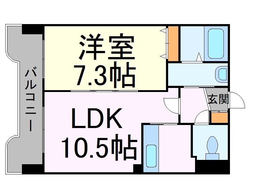 デュ　アンジュ北円山の物件間取画像