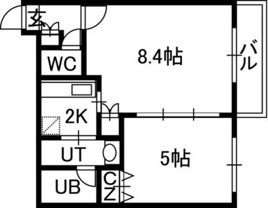 ミュプレ円山公園の物件間取画像
