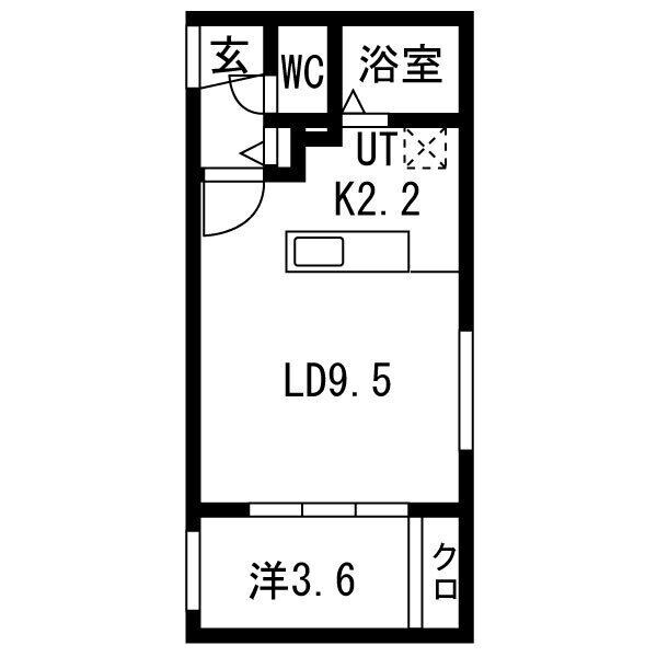 ガーディアン発寒の物件間取画像