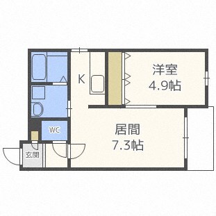 札幌駅 徒歩11分 3階の物件間取画像