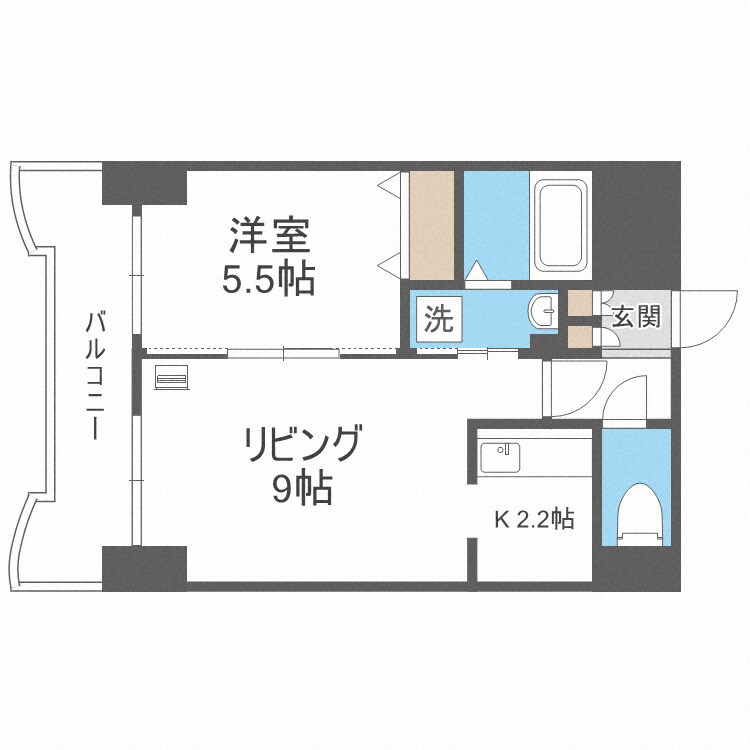 ティアラ資生館の物件間取画像