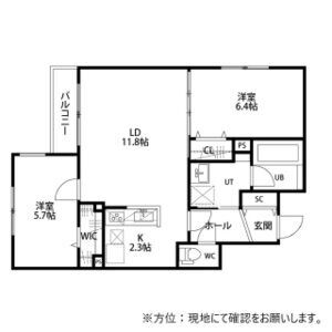 Noble　Vista麻生(ノーブルビスタ麻生)の物件間取画像