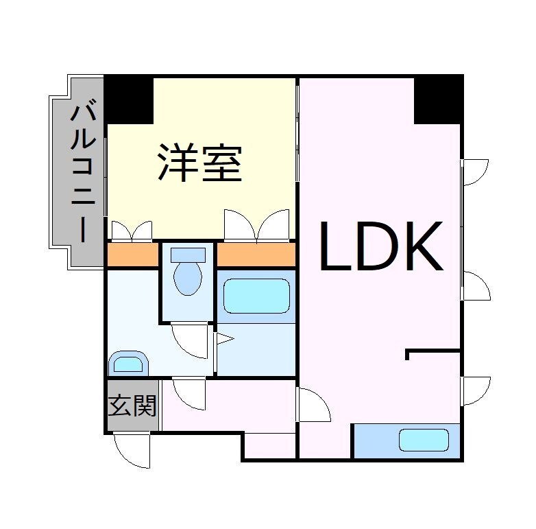 プラザ中島公園の物件間取画像