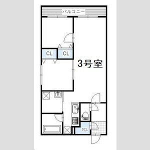 BRIGHTON COURT N20の物件間取画像