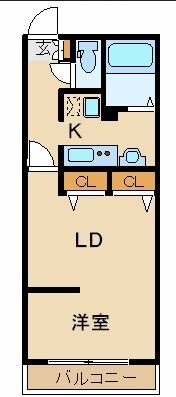 ＺＥＳＴＹ医大前の物件間取画像