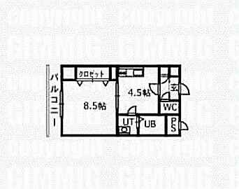 ジュマ旭ケ丘の物件間取画像