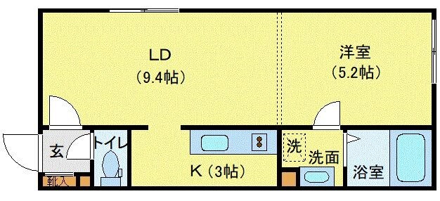 ユニエトワール札幌北9条の物件間取画像