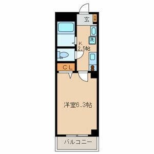 第二アルレ堀之内の物件間取画像