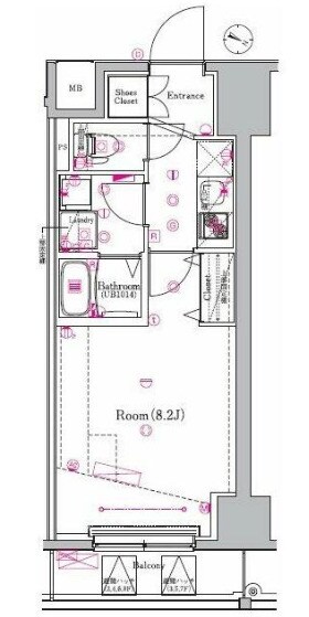メイクスデザイン東十条の物件間取画像