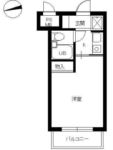 スカイコート池袋第５の物件間取画像